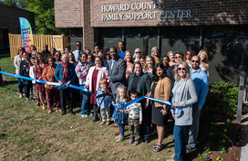 Family Support Center ribbon cutting