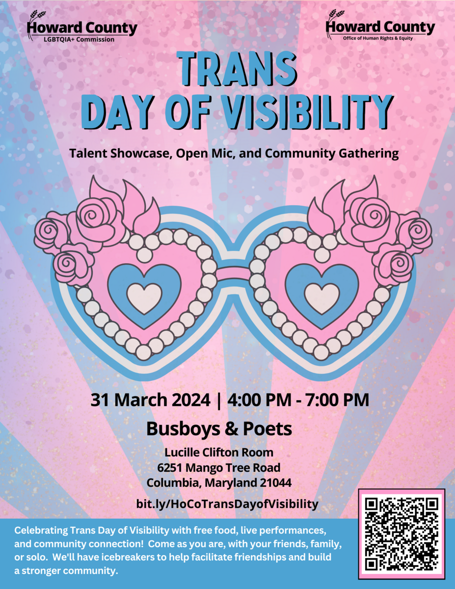 Trans Day of Visibility Celebration Flyer