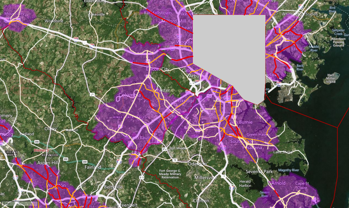 PSAP Corridor Map - US 1