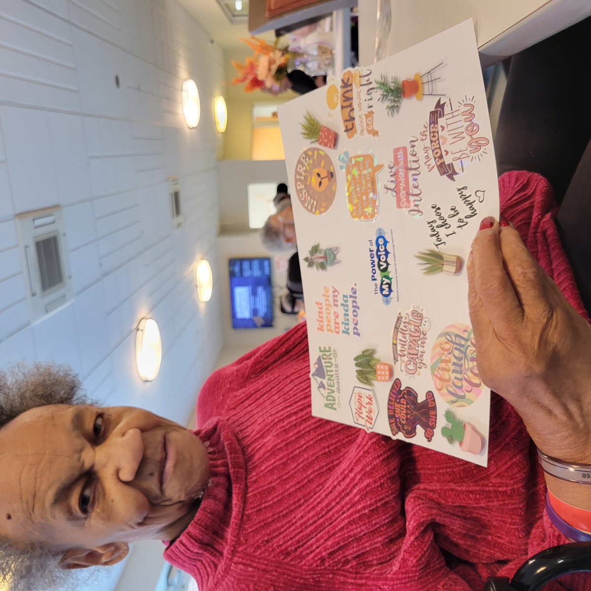 Resident celebrates Ombudsman teams Residents Rights Month 