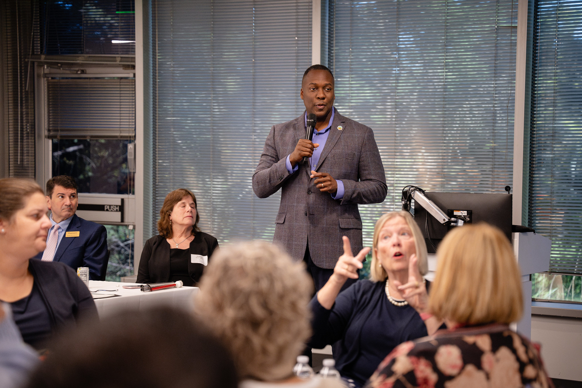 County Executive Calvin Ball speaking at the 2024 National Disability Employment Awards ceremony. 