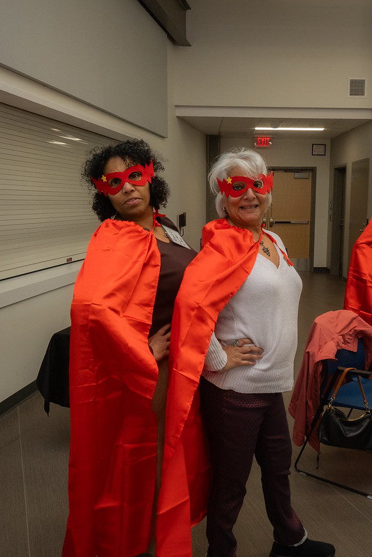 Commission on Aging member at Caregivers are Superheroes event