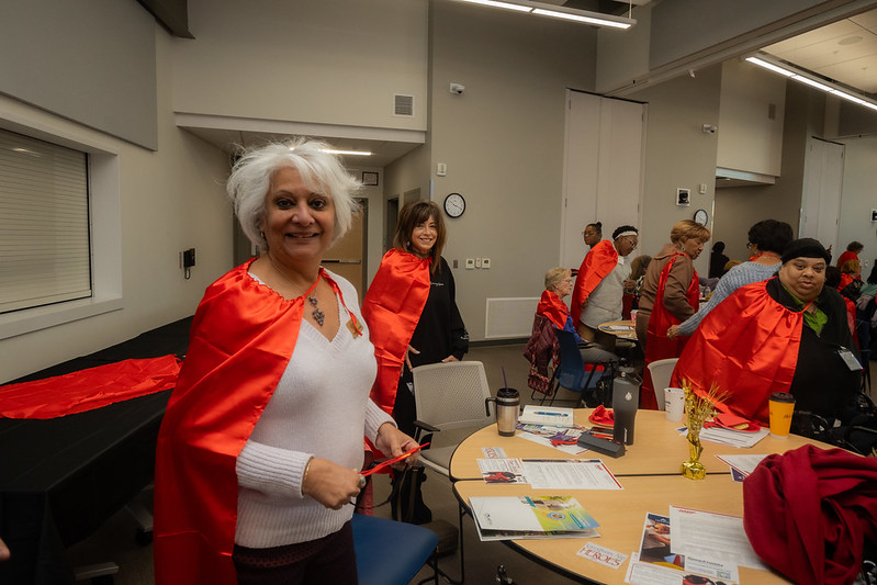 Commission on Aging member at Caregivers are Superheroes event