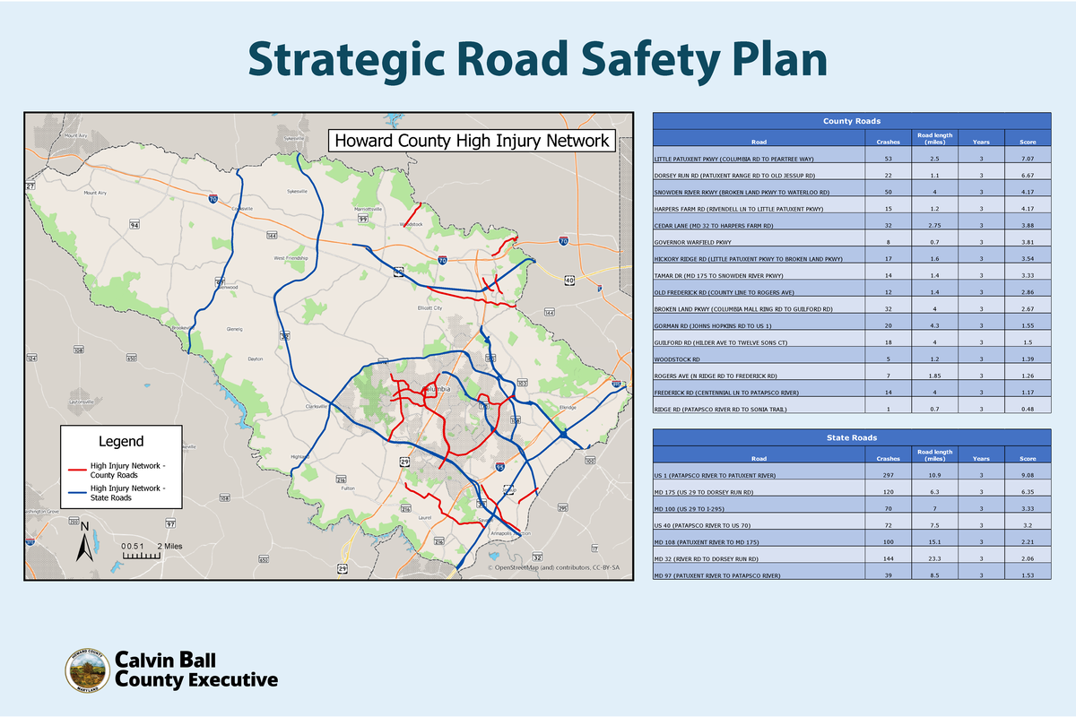 2025 TOH Board - Strategic Road Safety Plan High Injury Network