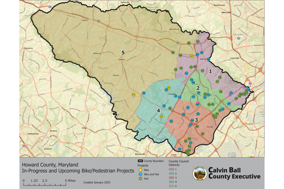 2025 TOH Board - Bike and Pedestrian Project Map