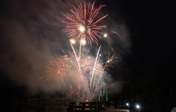 Fireworks on 4th of July