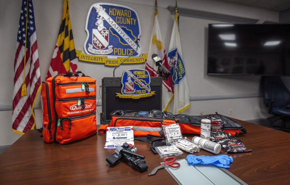 Howard County Equips Police with Live-Saving QuikClot Bleeding Control Kits 