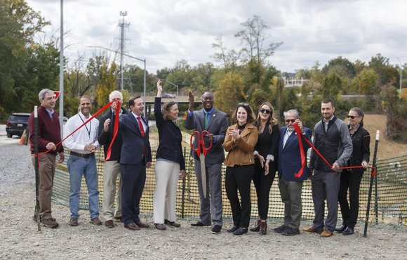 Howard County Executive Calvin Ball Cuts Ribbon on Largest Flood Control Project to date in Historic Ellicott City Watershed