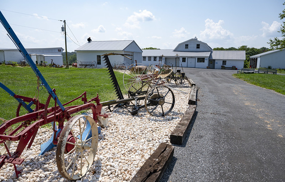 Historic farm equipment