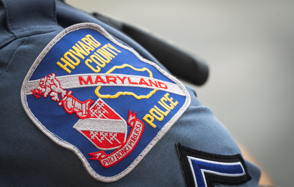 HCPD Patch on the shoulder of an officer