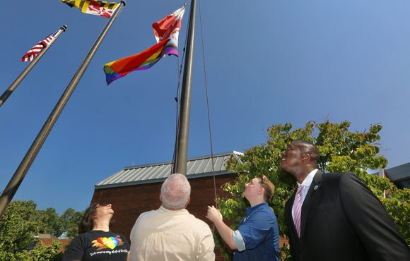 Howard County Executive Calvin Ball Kicks off Pride Month with County’s First Ever Pride Flag Raising Ceremony 