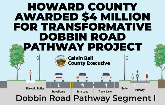 Howard County Awarded $4 Million for Transformative Dobbin Road Pathway Project