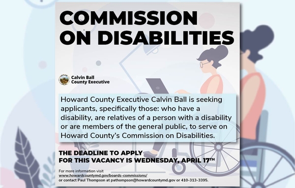 Howard County Executive Ball Seeks Members for Commission on Disabilities