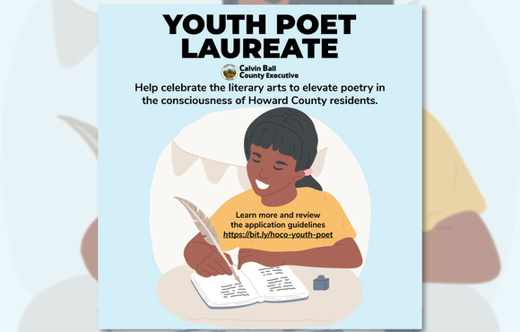 Applications now being accepted for Howard County's Youth Poet Laureate Program.