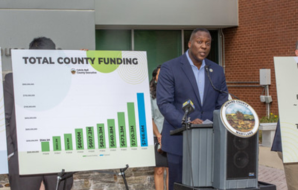 County Executive Ball Education Budget announcement