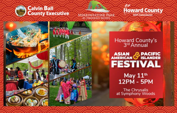 Festival activities including a wok cooking food, people dancing, and the Chrysalis stage.