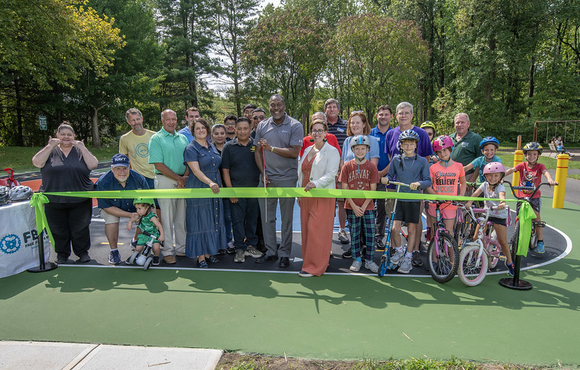 Howard County Executive Calvin Ball Opens New, Innovative Bicycle Traffic Garden at Huntington Park in Columbia