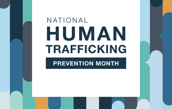 Human Trafficking Prevention Month 2025 logo