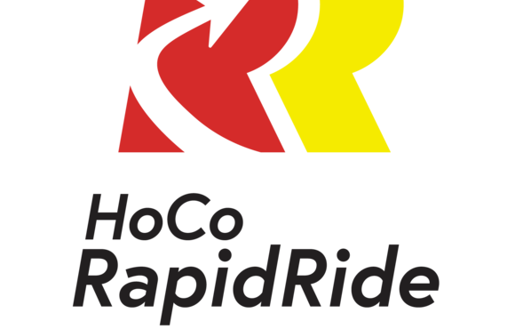 A photo of the HoCo RapidRide logo.