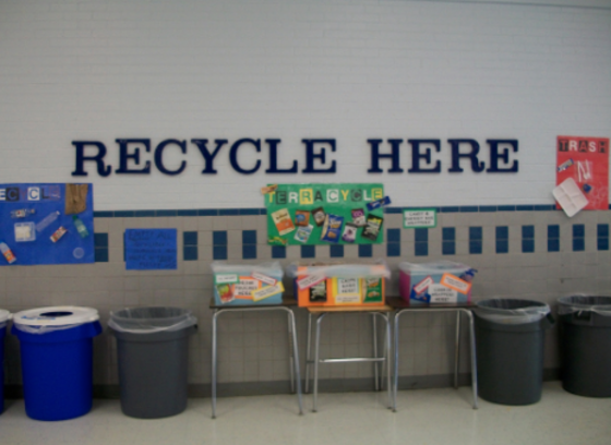 recycle here school poster