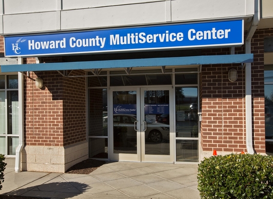 Entrance to the Howard County MultiService Center