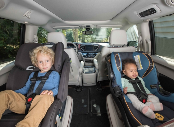 Children in rear-facing car seats