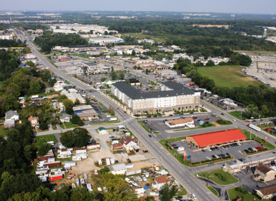 Aerial of the Route 1 Corridor