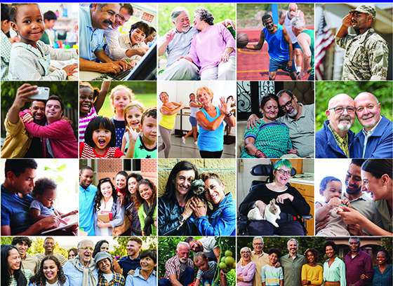 DCRS photo montage representing residents