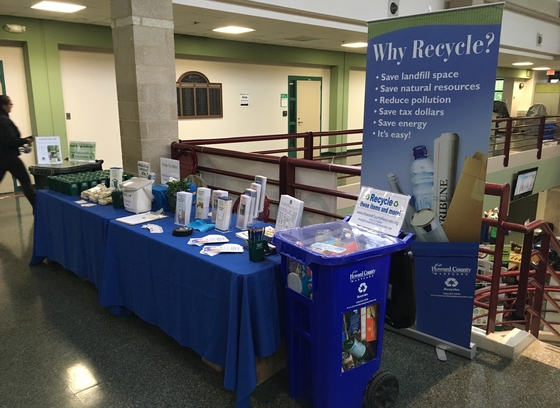 recycling outreach table event