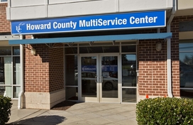 Entrance to the Howard County MultiService Center
