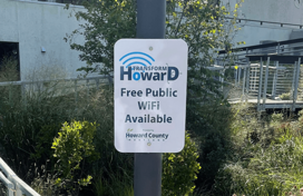 Howard County Free Public WiFi Sign