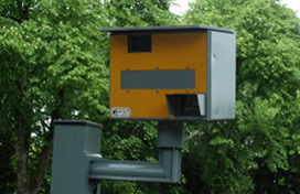 A photo of a speed camera