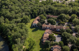 Aerial view  of houses