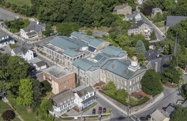 Aerial photograph of the Historic Circuit Courthouse in Ellicott City