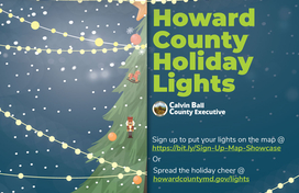 Howard County Holiday Lights Map