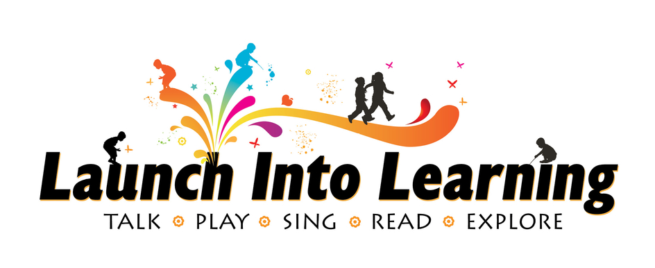 Logo parent and child walking, text reads talk, play, sing, read, explore