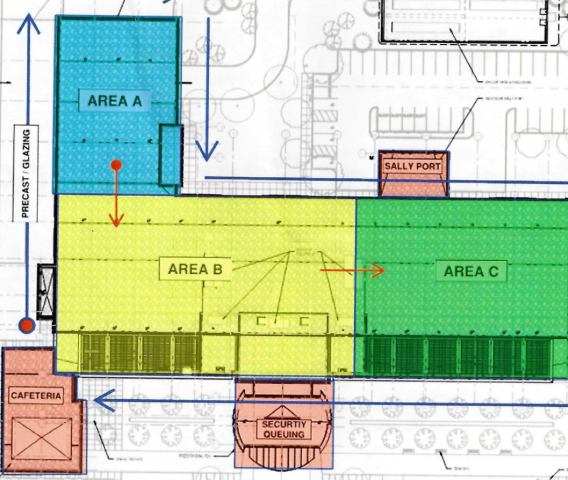 Map of new Courthouse