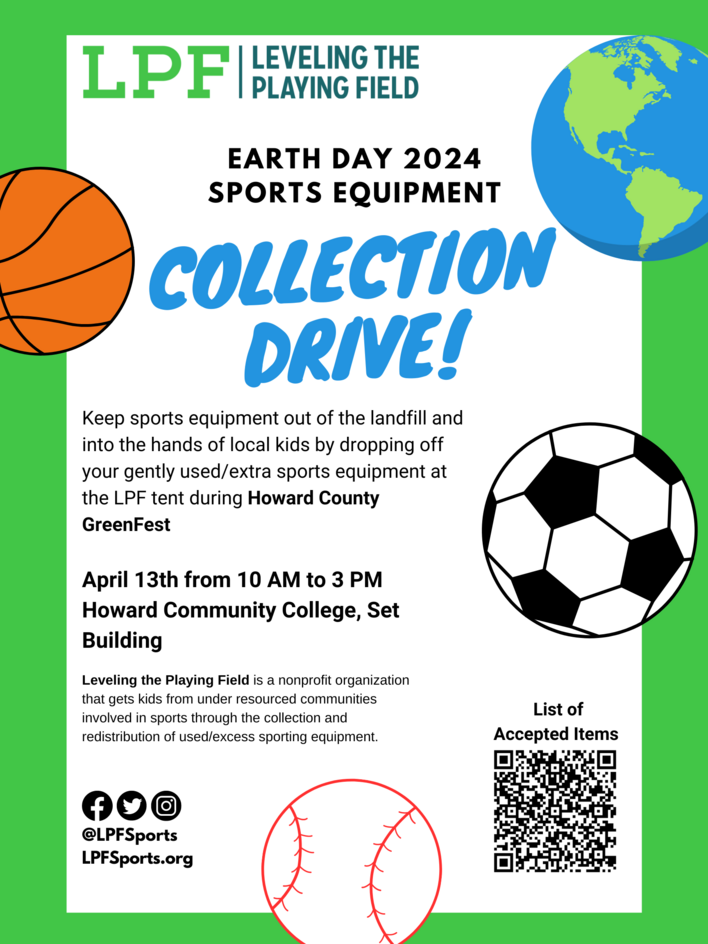 LPF Earth Day Collection Drive Flyer