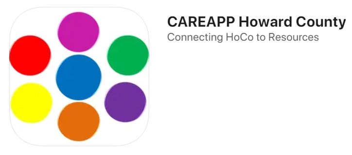 CAREAPP logo and title: CAREAPP Howard County