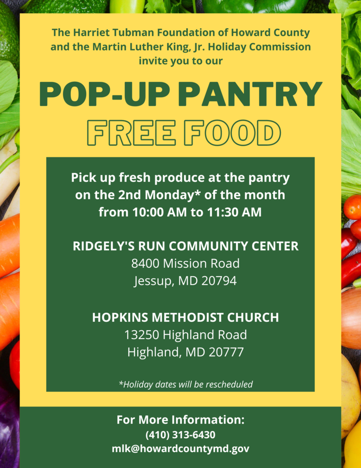 Pop UP FODD PANTRY 