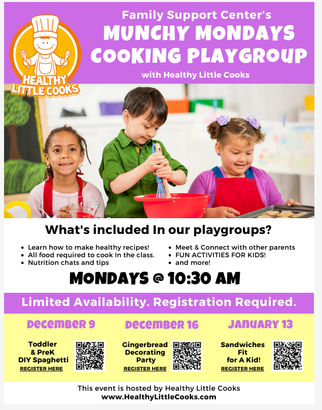 Healthy Little Cooks December Flyer 