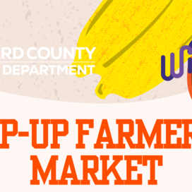 Pop-up farmer's market at HCHD