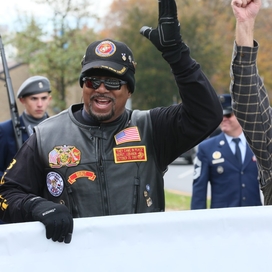 Marchers in the 2022 Veterans Day Parade